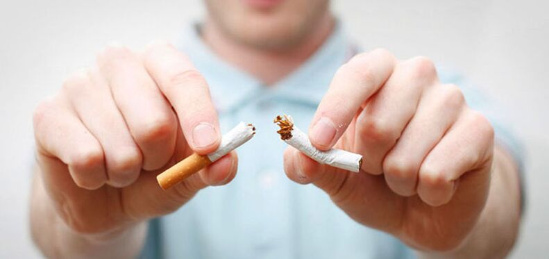 Placed in a half-cigarette